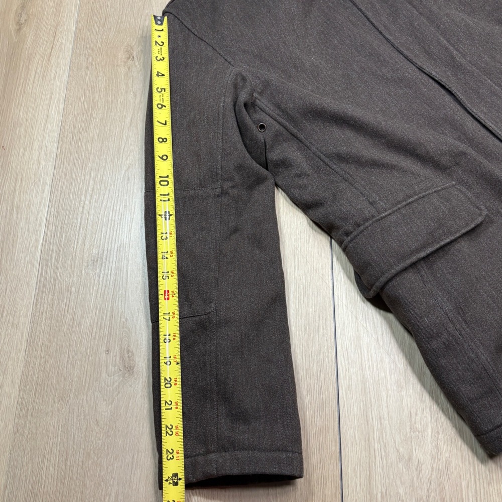 Strellson Swiss Cross Wool Edition Men Brown Field Jacket Quilted Utility 54 XXL - Picture 11 of 12